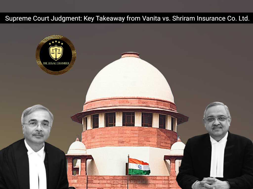 Case Title: Vanita & Ors. vs. M/S Shriram Insurance Company Ltd. & Anr.